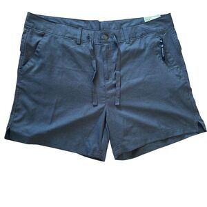 NWT Magellan Outdoors Womens Hiking Shorts Blue 1X Plus Size 6"Inseam UPF 20